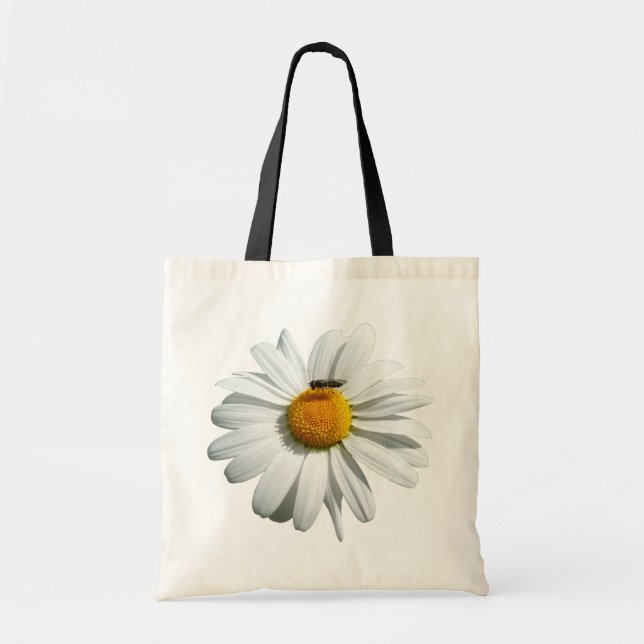 Bolsa Tote Abelha na Daisy Alaskan Summer Nature Photo (Frente)