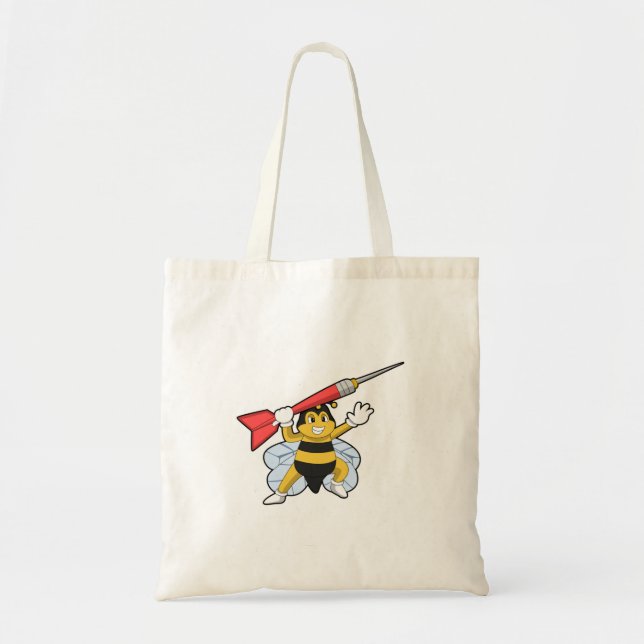 Bolsa Tote Abelha nas Trevas com Dart.PNG (Frente)