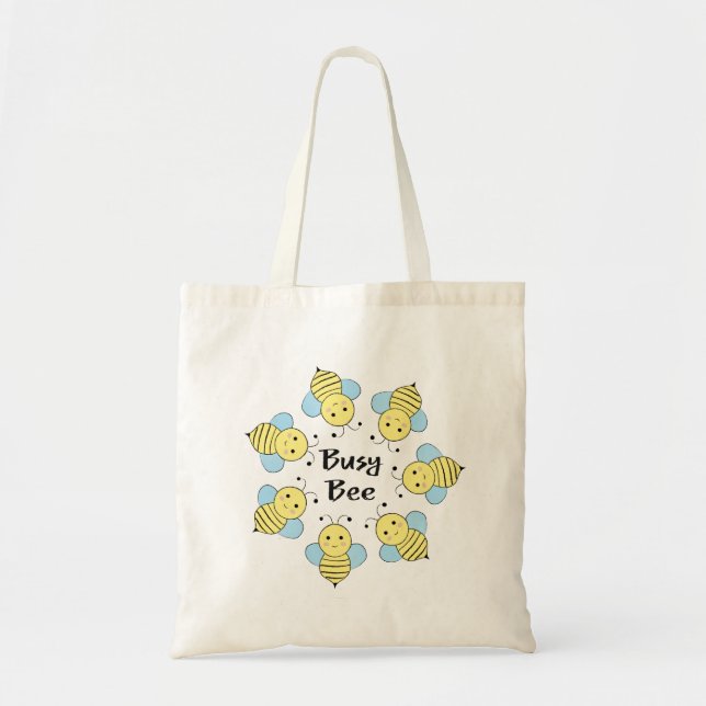 Bolsa Tote Abelha Ocupada (Frente)