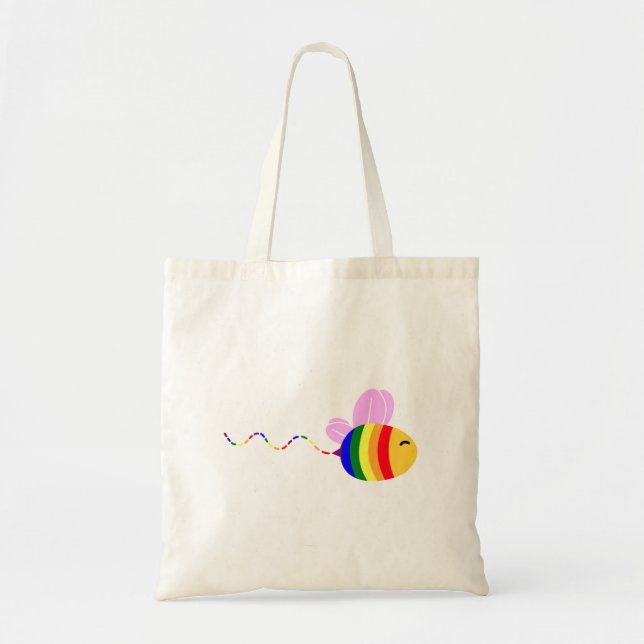 Bolsa Tote Abelha orgulho gay (Frente)