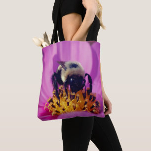 Bolsa Tote Abelhas De Bumble Na Flor Do Cosmos