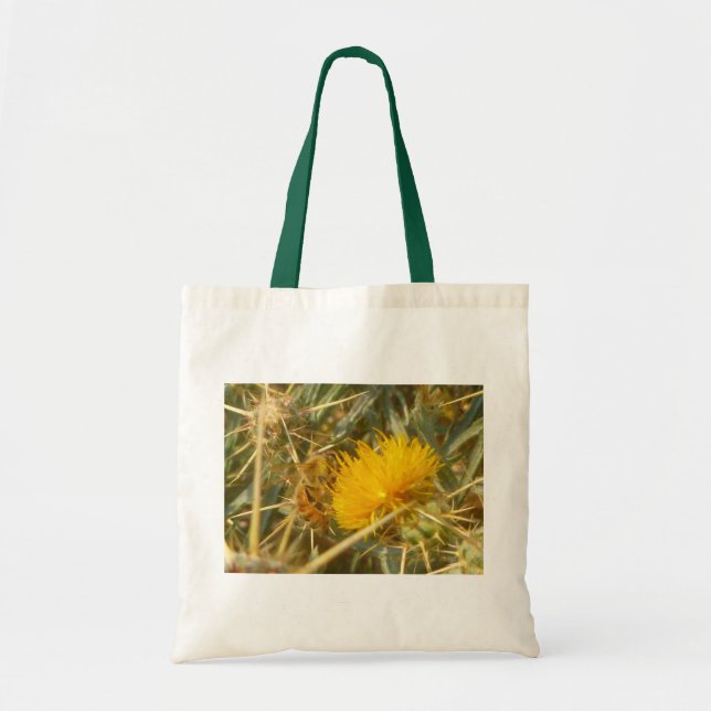 Bolsa Tote Abelhas e Estrelas (Centaurea solstitialis) (Frente)