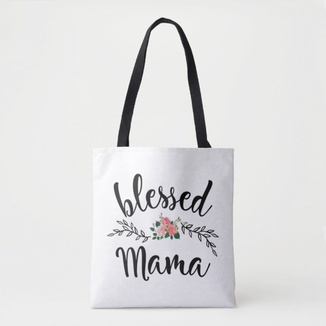 Bolsa Tote Abençoada Por Ser Chamada Mamã (Frente)