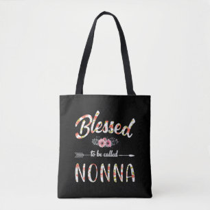 Bolsa Tote Abençoada seja chamada de Não Colorida para a Vovó