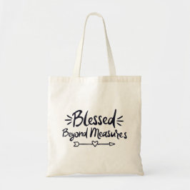 Bolsa Tote Abençoado Além Das Medidas, Gospel Diz Mero Cristo