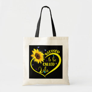Bolsa Tote Abençoado Seja Chamado Amantes De Lala Sunflower