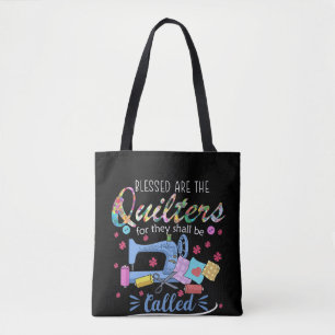 Bolsa Tote Abençoados São Os Quilters Para Eles.