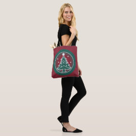 Bolsa Tote Abeto Festivo: Um Delight de Natal