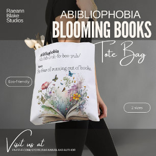 Bolsa Tote Abibliofobia Blooming Books Token Bag