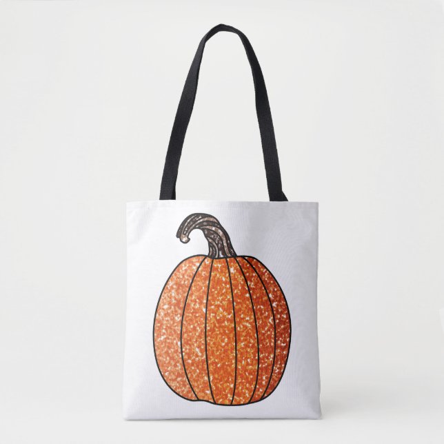 Bolsa Tote Abóbora Brilhante (Frente)