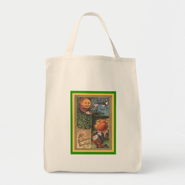 Bolsa Tote Abóbora Cantante Vintage (Frente)