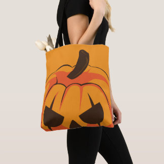 Bolsa Tote Abóbora Clássica de Halloween Jack O Lantern