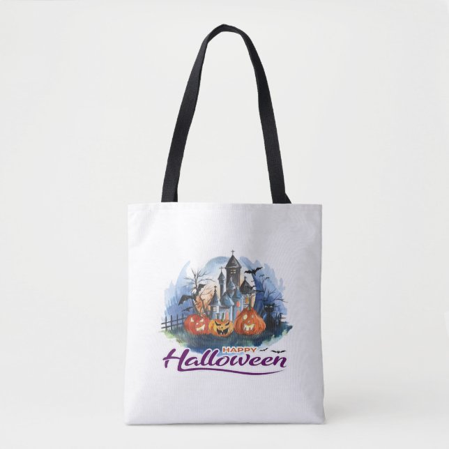 Bolsa Tote Abóbora-das-bruxas-das-bruxas (Frente)