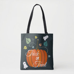 Bolsa Tote Abóbora-das-bruxas e truques de fantasmas
