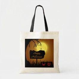 Bolsa Tote Abóbora de Halloween Feliz - Sacola