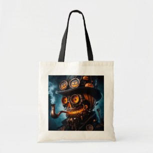 Bolsa Tote Abóbora de Halloween Steampunk Gótico