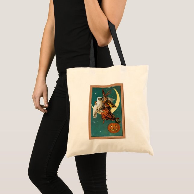 Bolsa Tote Abóbora de Halloween Vintage (Frente (produto))