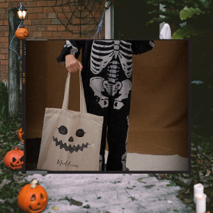 Bolsa Tote Abóbora de Jack O Lantern Tratamento de Hallowee