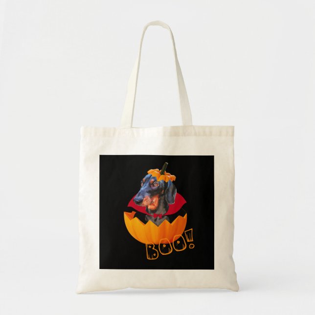 Bolsa Tote Abóbora de salsicha das bruxas (Frente)