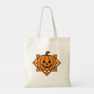 Bolsa Tote Abóbora Geométrica de Halloween