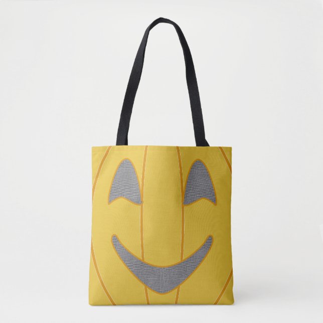 Bolsa Tote Abóbora Grande do Halloween (Frente)