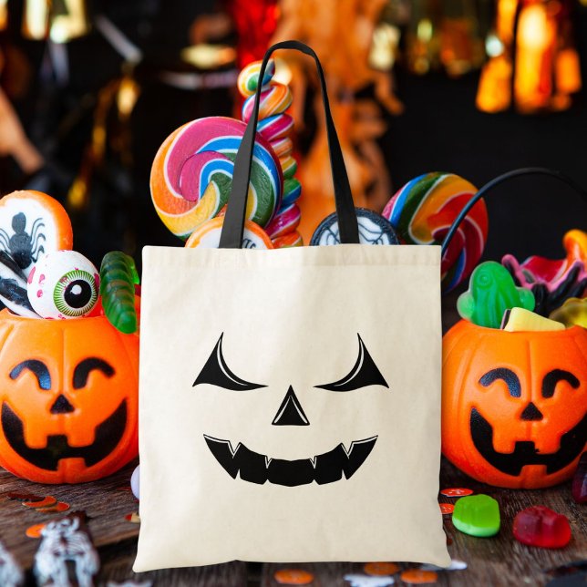 Bolsa Tote Abóbora Malvada do Jack O'Lantern (Criador carregado)