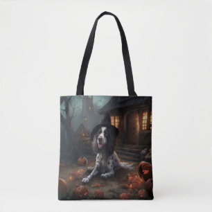 Bolsa Tote Abóboras Assustadoras de Halloween do English Spri