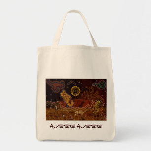 Bolsa Tote Aboriginal australiano Aussie Desert Art Bag