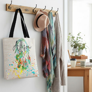 Bolsa Tote Aborrecedor de sonhos personalizado com respingos
