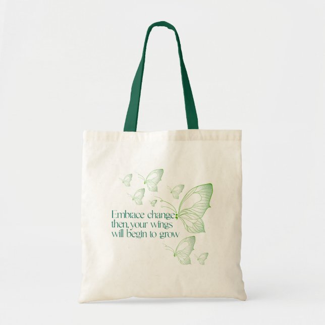 Bolsa Tote Abraçar a Mudança  (Frente)
