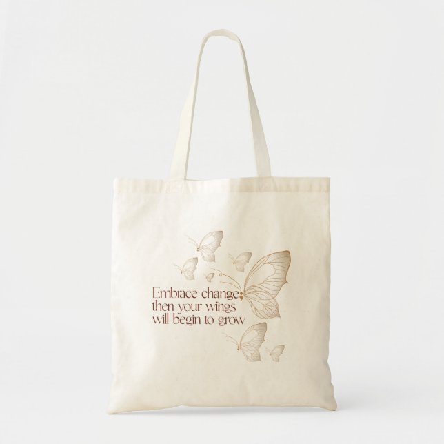 Bolsa Tote Abraçar a Mudança  (Frente)