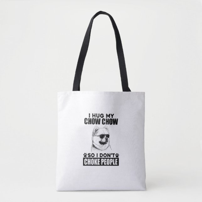 Bolsa Tote Abraçar Minha Vaca Para Que Eu Não Engole Pessoas  (Frente)