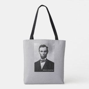 Bolsa Tote Abraham Lincoln - Com Malice Em Direção A Nenhum