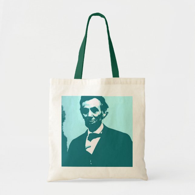Bolsa Tote Abraham Lincoln Pop Art (Frente)