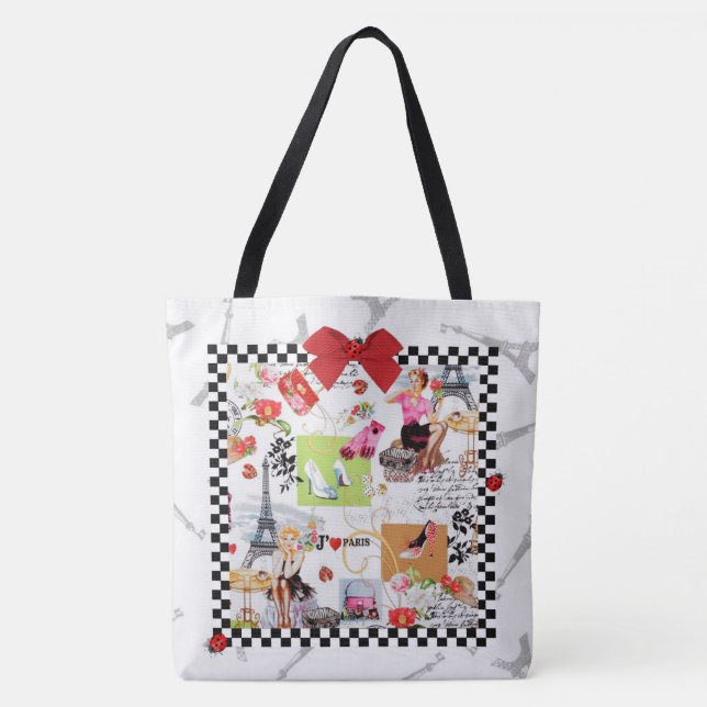 Bolsa Tote Abril em Paris 1 (Frente)