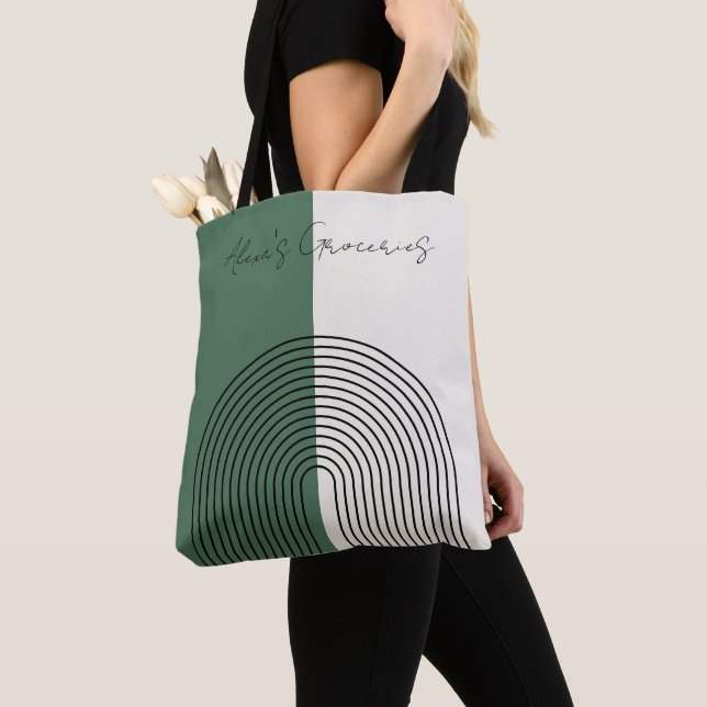 Bolsa Tote Abstração Boho Moderna (Close Up)