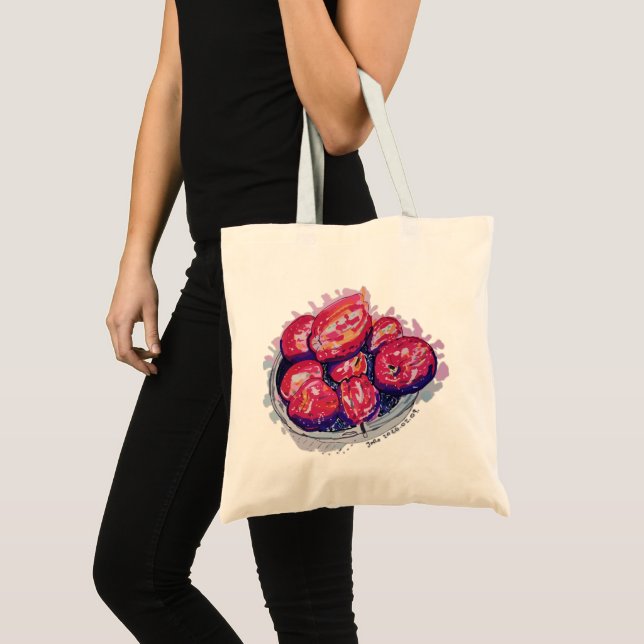 Bolsa Tote Abstract Apples (Frente (produto))