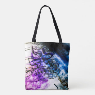 Bolsa Tote Abstract Dynamic Light Trails at Porto da Barra
