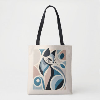 Bolsa Tote Abstract Feline Grace