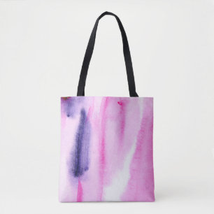 Bolsa Tote abstract hand made background with artistic waterc