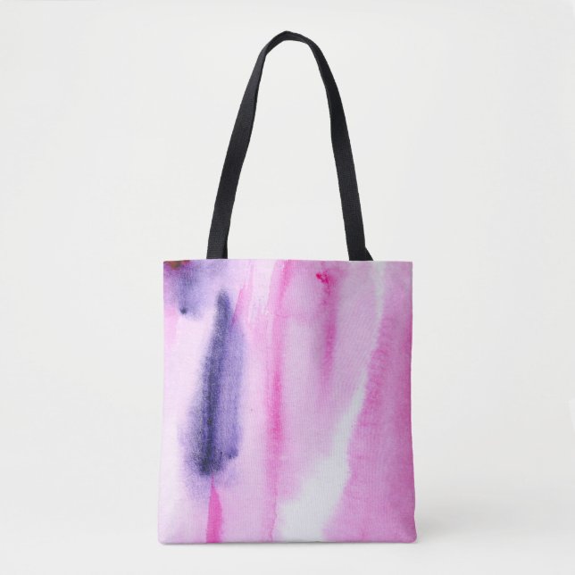 Bolsa Tote abstract hand made background with artistic waterc (Frente)