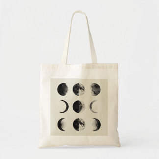 Bolsa Tote Abstract Moon Phases Wall Art Poster | Minimal Cel