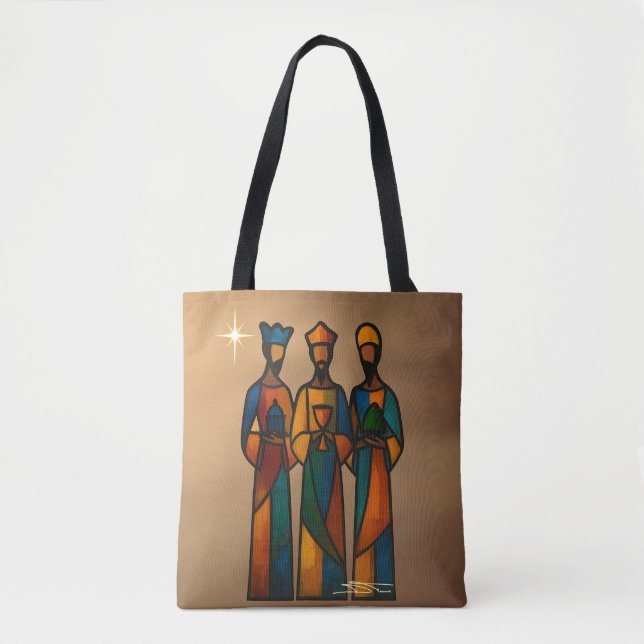 Bolsa Tote Abstract Three Wise Men (Frente)
