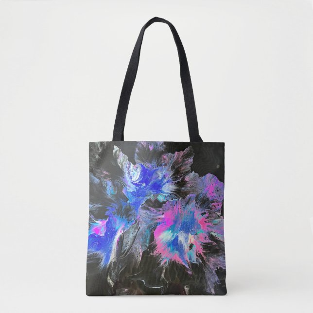 Bolsa Tote Abstrata Electric Bloom (Frente)