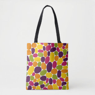 Bolsa Tote Abstrato 160417 - Cores de Goma de Vinho