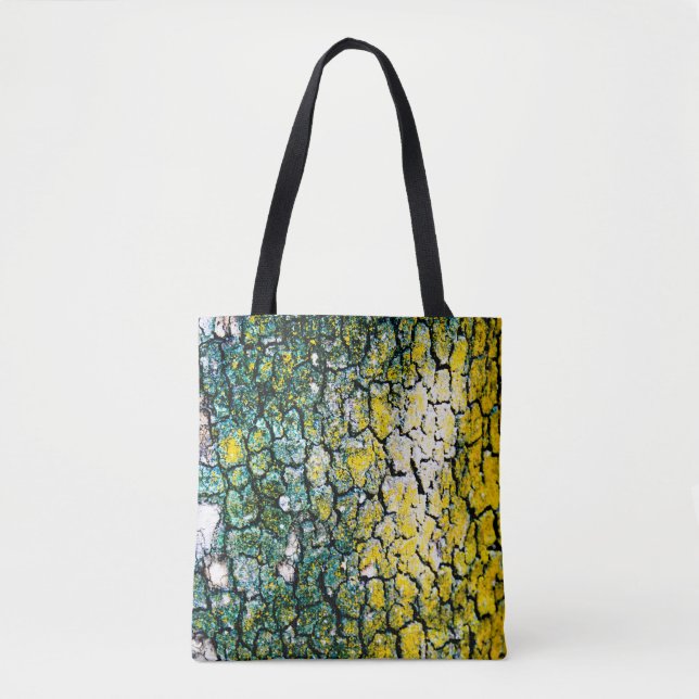 Bolsa Tote Abstrato Amarelo e Verde (Frente)