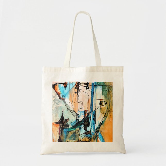 Bolsa Tote Abstrato Art Original (Frente)