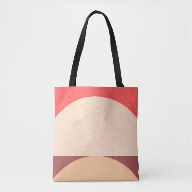 Bolsa Tote Abstrato Arte Geométrica Minimalista (Frente)