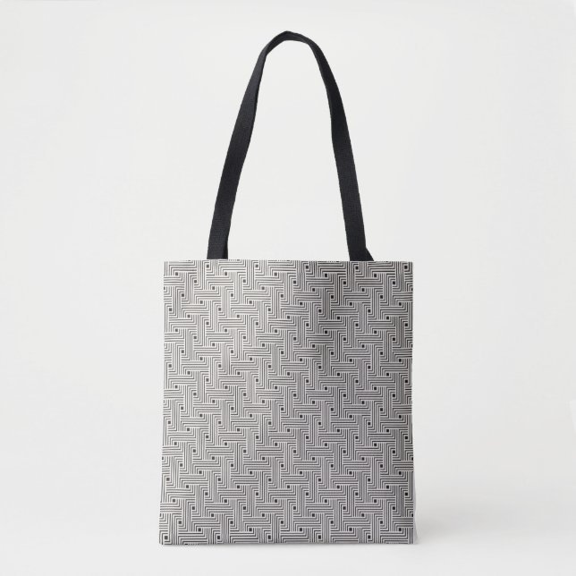 Bolsa Tote Abstrato artístico sem costura (Frente)