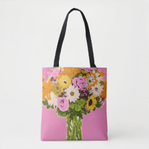 Bolsa Tote Abstrato - Buquê da ventoinha de pintura do venti